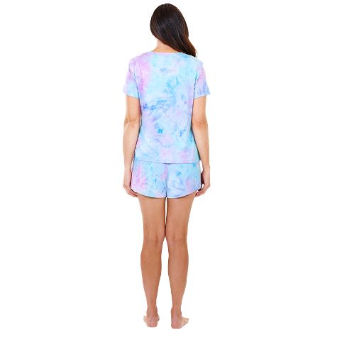 Tie-Dye Shorty Pajama Sets - Blue Medium