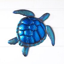 Sealife Metal Wall Sculpture - Turtle