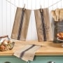 3-Pc. Country Kitchen Towel Sets - Beige/Tan