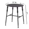 Metal Spindle Leg Chairs or Tables - Black Table
