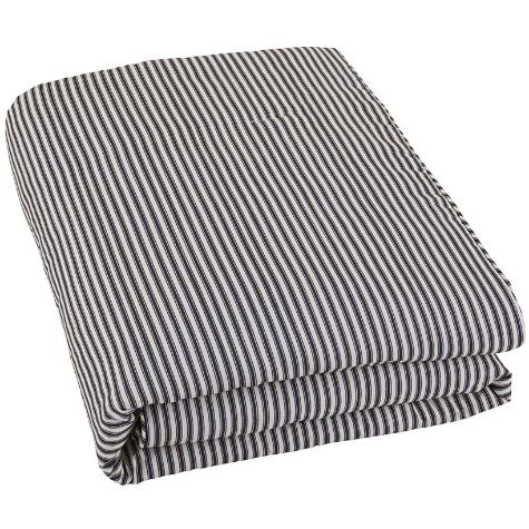 Ticking Stripe Skirted Bedspread Ensemble - Full Bedspread