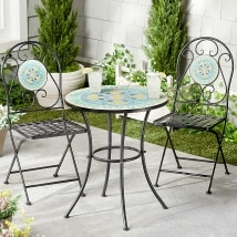 Mosaic Bistro Table or Set of Chairs