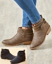 Women's Ankle Boots with Knot Detail