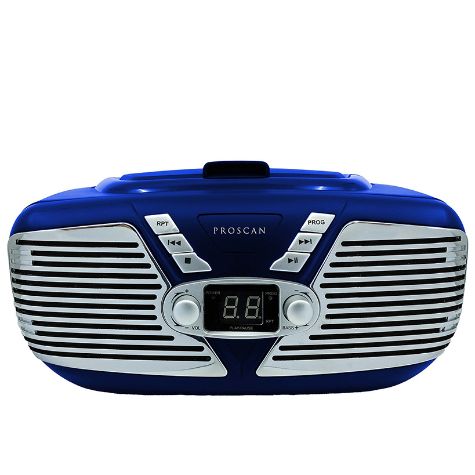 Proscan Retro CD Radio Boomboxes - Blue