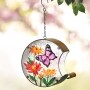Hanging Glass Bird Feeders - Butterfly