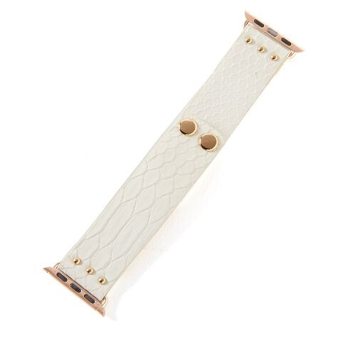 Cheetah or Snake Watchband for Apple Watch® - White Snake