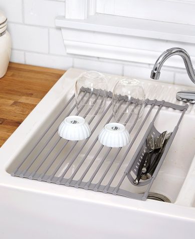 Roll-Up Over-the-Sink Dish Rack