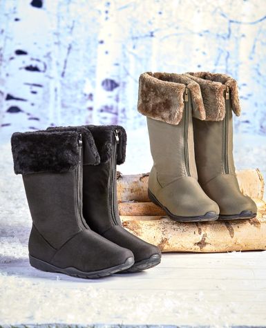 Fur-Lined Winter Boots