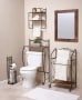 Scrolled Metal and Seagrass Bathroom Collection