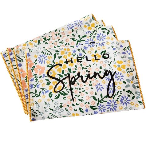 Spring Tropical Set of 4 Placemats or Runner - Set of 4 Placemats
