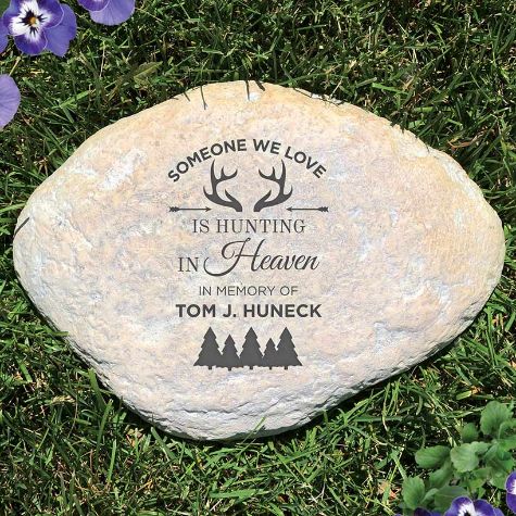 Personalized Someone We Love Memorial Garden Stones - Hunting
