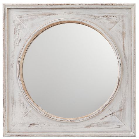 Rustic Cottage Collection - Distressed Frame with Mirror