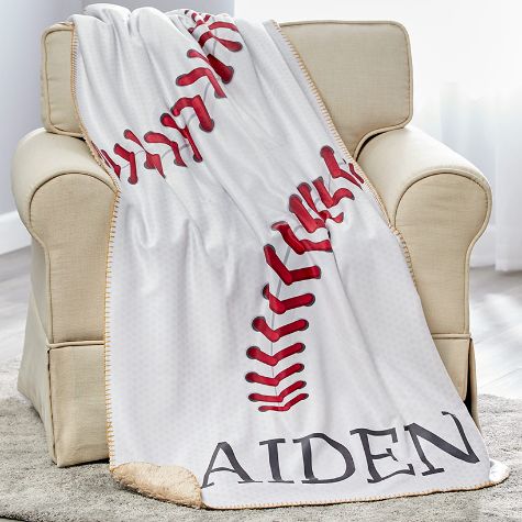 Personalized Sports Sherpa Throws