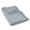 Snow Flocked Chenille Throws or Accent Pillows - Light Gray Throw
