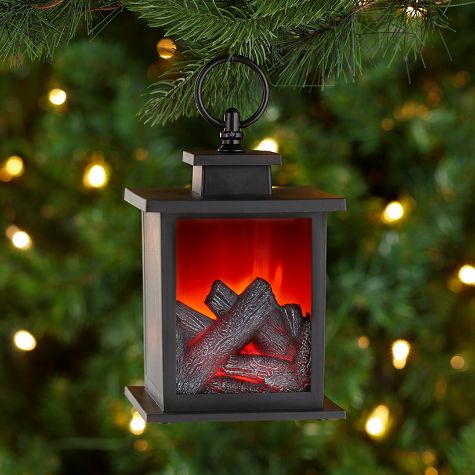Mini Fireplace Ornament