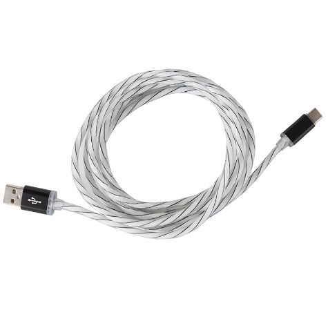 6-Ft. LED Light-Up USB Charging Cables - Type C