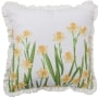 Spring Floral Accent Pillows - Square Daffodils
