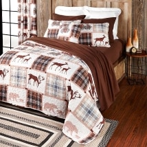Lodge Plaid Quilted Bedding