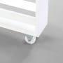 Modern Rolling Spice and Can Storage Racks - White