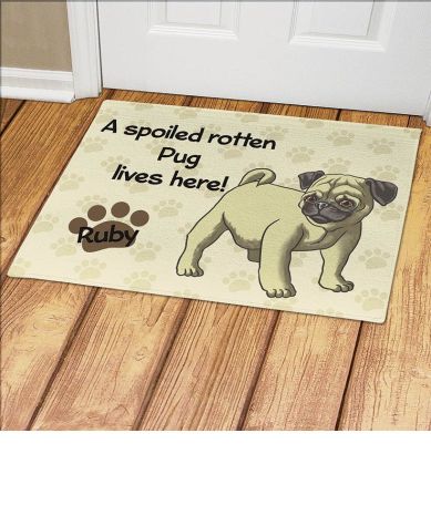 Personalized Spoiled Dog Breed Doormats