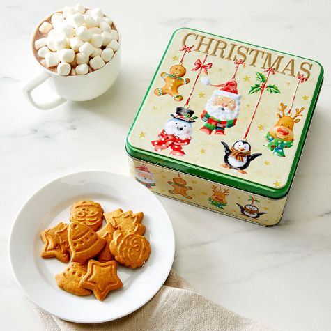 British Gingerbread Cookies in Tin