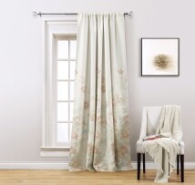 Printed Embroidery Blackout Curtain