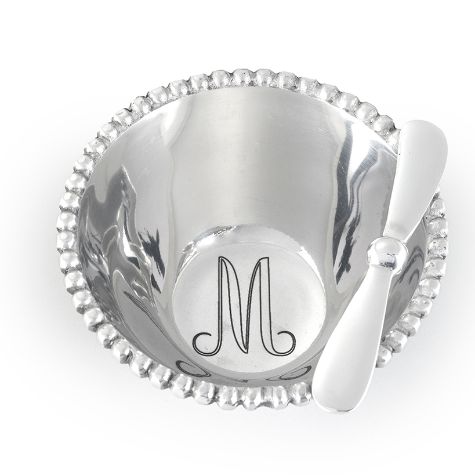 Aluminum Monogram Dip Set in Gift Box - M