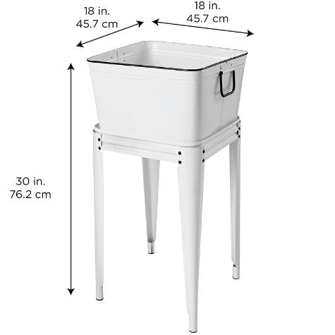 Milkhouse Beverage Tub and Planter with Stand