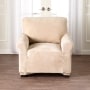 Plush Stretch Slipcovers - Natural Chair Slipcover