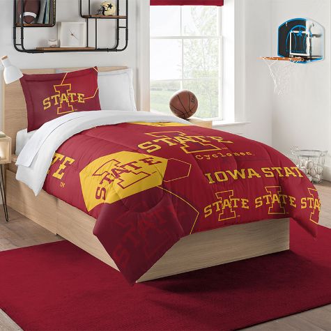 NCAA Hexagon Comforter Set - Iowa Twin
