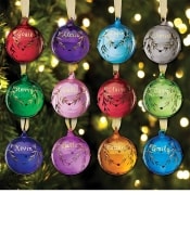 Personalized Glass Birthstone Ornaments