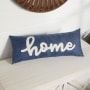 Burlap Appliqué Accent Pillows - Navy Home