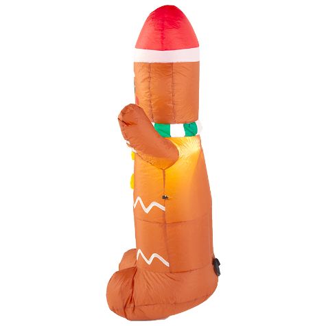 Inflatable 3-1/2-Ft. Gingerbread Man