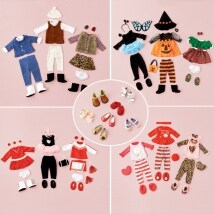 Sets of 3 18" Doll Outfit or Shoe Set