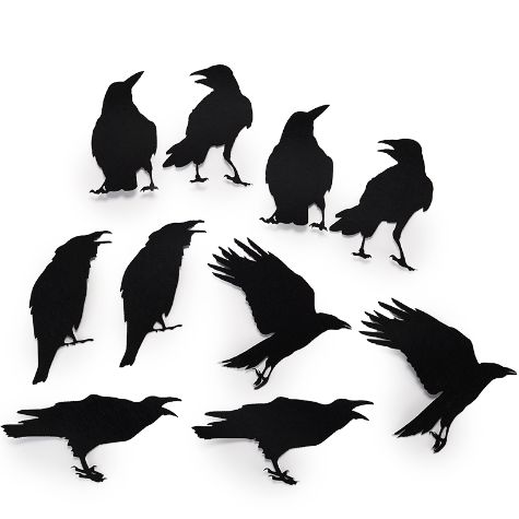 Sets of 10 Bats or Crows - Crows