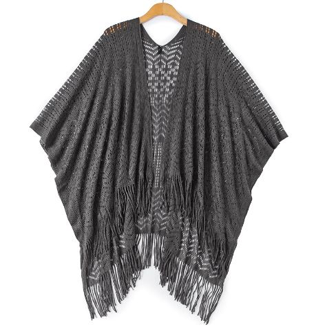 Open Weave Comfort Knit Wraps