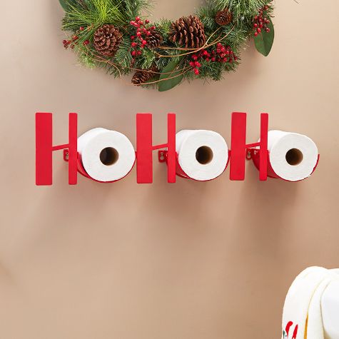 Ho Ho Ho Toilet Paper Holder