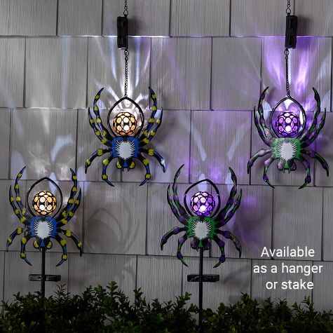 Lighted Spiders