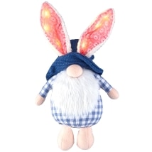 Blue and White Plaid Easter Collection - Norman the Gnome