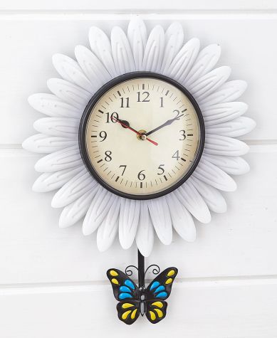 Flower Pendulum Wall Clocks