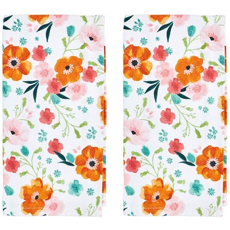 Set of 2 Dolly Parton Floral Kitchen Towels