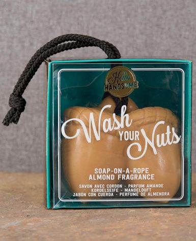 Wash Your Nuts! Novelty Soap on a Rope