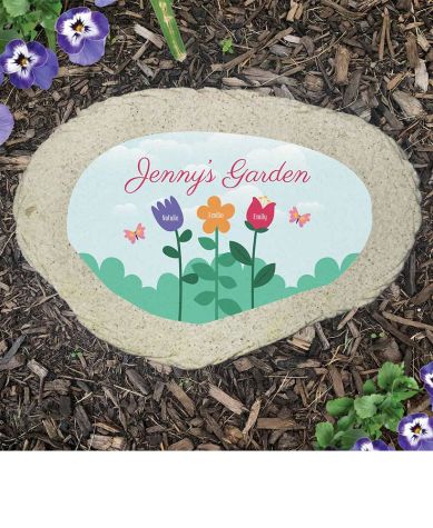 Personalized Flower Garden Collection - Garden Stone