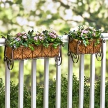 Decorative Rail or Fence Planters