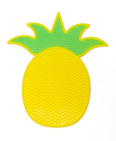 Novelty Fruit Makeup Brush Cleaning Pads - Pineapple
