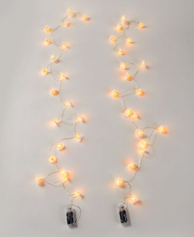 Sets of 2 Floral LED String Lights