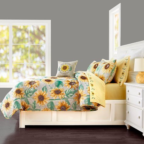 Sunflower Quilted Bedroom Ensemble