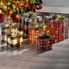 Sets of 3 Lighted Gift Boxes
