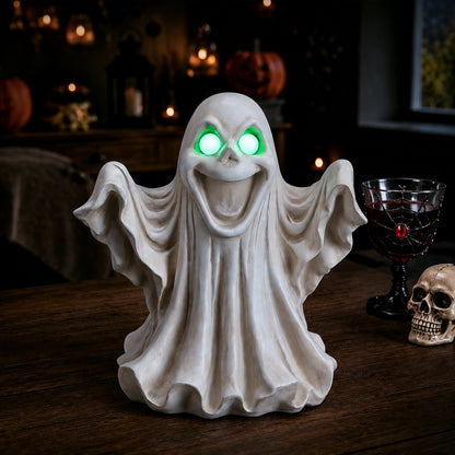 Halloween Ghost Figurine - LED Light Up with Glowing Eyes - image 16