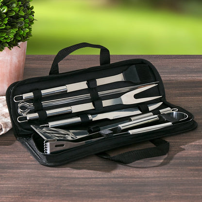 BBQ Grill Tools and Utensil Accessories Kit - 10-Pc.